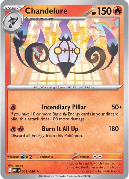 Pokemon Chandelure (Poké Ball) 18/86 White Flare