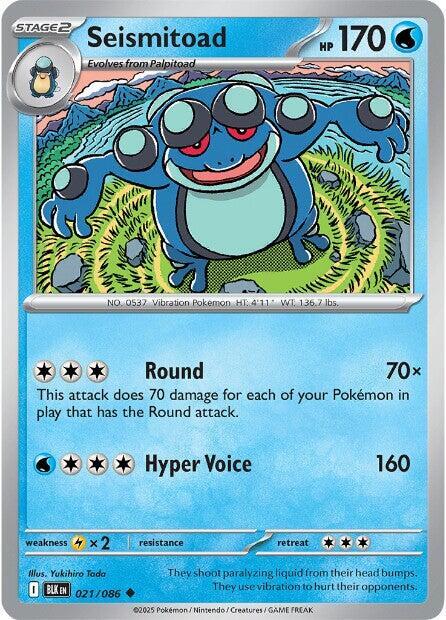 Pokemon Seismitoad 21/86 Black Bolt