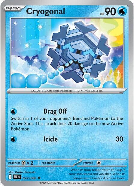 Pokemon Cryogonal 27/86 Black Bolt