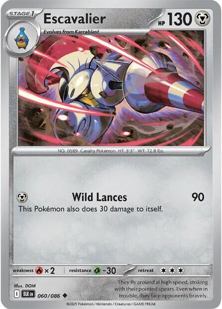 Pokemon Escavalier (Poké Ball) 60/86 Black Bolt