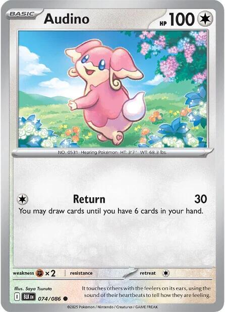 Pokemon Audino (Master Ball) 74/86 Black Bolt