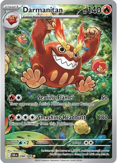 Pokemon Darmanitan 98/86 Black Bolt