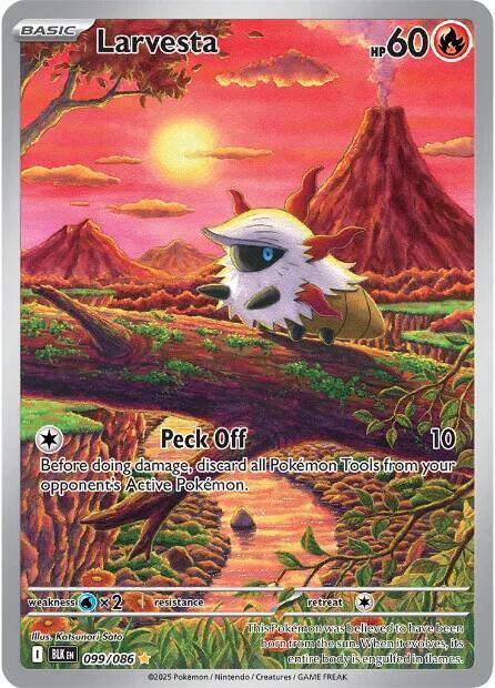 Pokemon Larvesta 99/86 Black Bolt