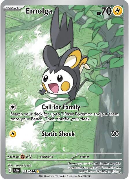 Pokemon Emolga 112/86 Black Bolt