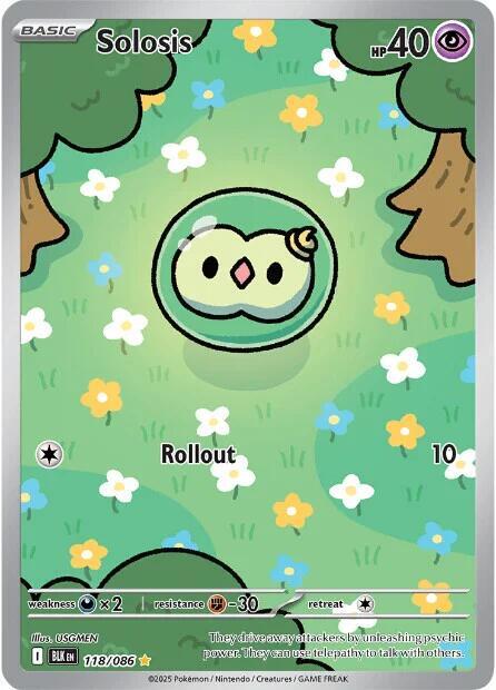 Pokemon Solosis 118/86 Black Bolt