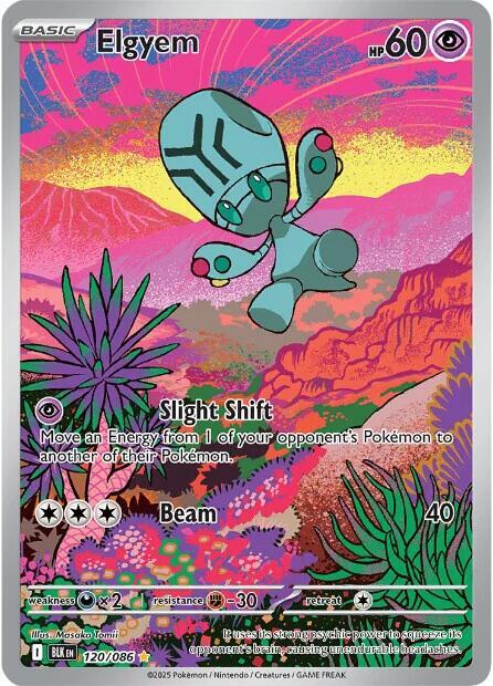Pokemon Elgyem 120/86 Black Bolt