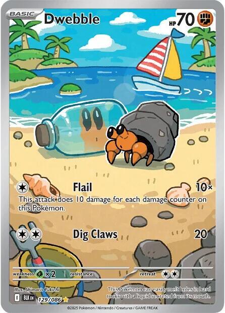 Pokemon Dwebble 129/86 Black Bolt