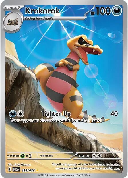 Pokemon Krokorok 136/86 Black Bolt