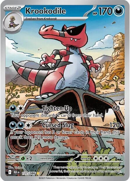 Pokemon Krookodile 137/86 Black Bolt