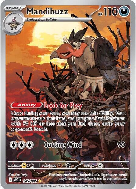 Pokemon Mandibuzz 145/86 White Flare