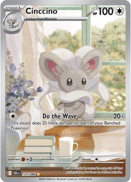 Pokemon Cinccino 153/86 Black Bolt