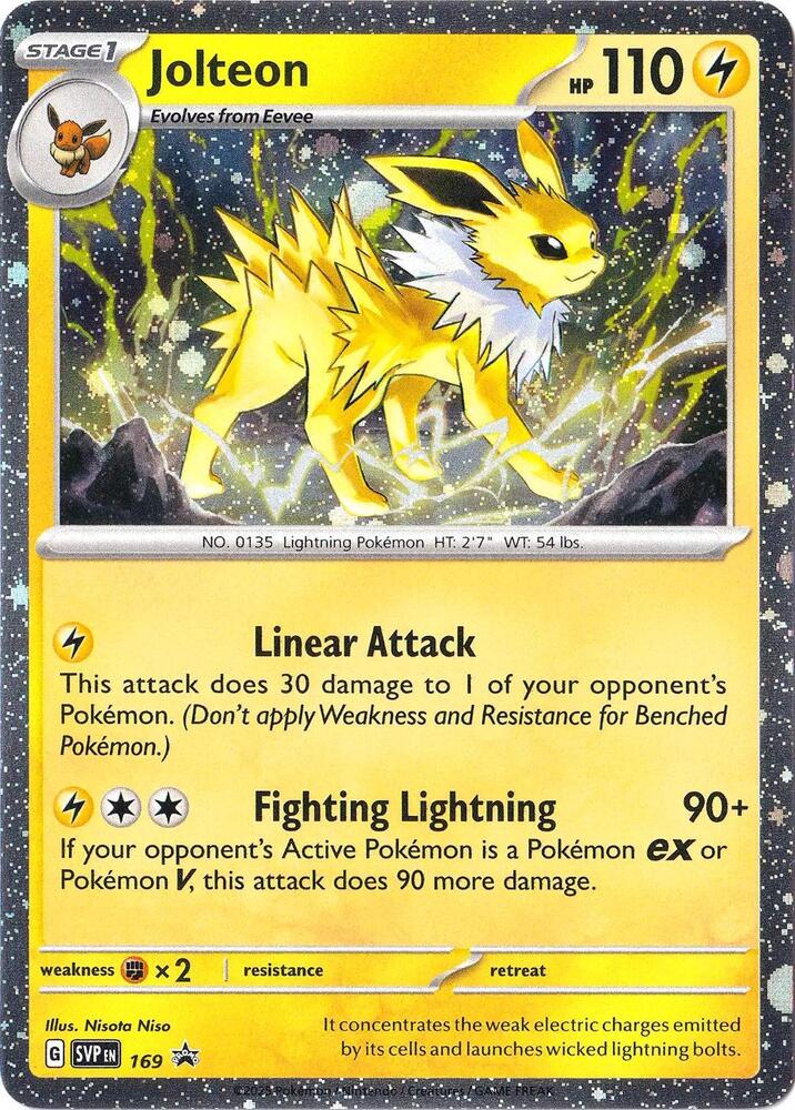 Pokemon Jolteon 169 SVP Black Star Promos
