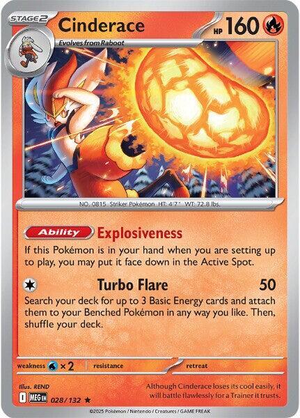 Pokemon Cinderace 028/188 Mega Evolution
