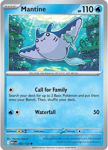 Pokemon Mantine 032/188 Mega Evolution