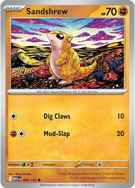 Pokemon Sandshrew 068/188 Mega Evolution