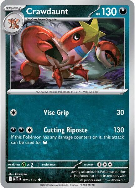 Pokemon Crawdaunt 085/188 Mega Evolution