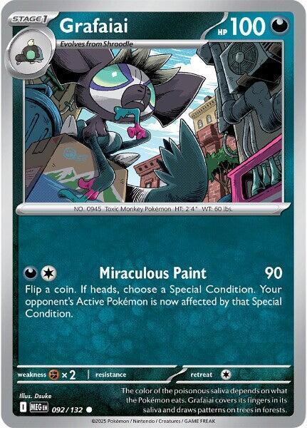 Pokemon Grafaiai 092/188 Mega Evolution