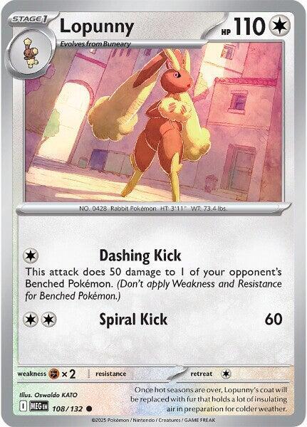Pokemon Lopunny 108/188 Mega Evolution