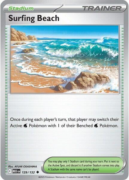 Pokemon Surfing Beach 129/132 Mega Evolution
