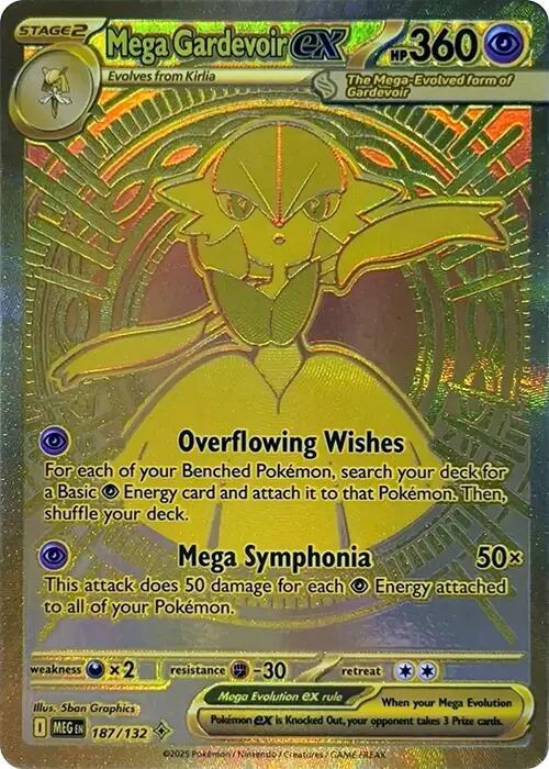 Pokemon Mega Gardevoir ex 187/188 Mega Evolution