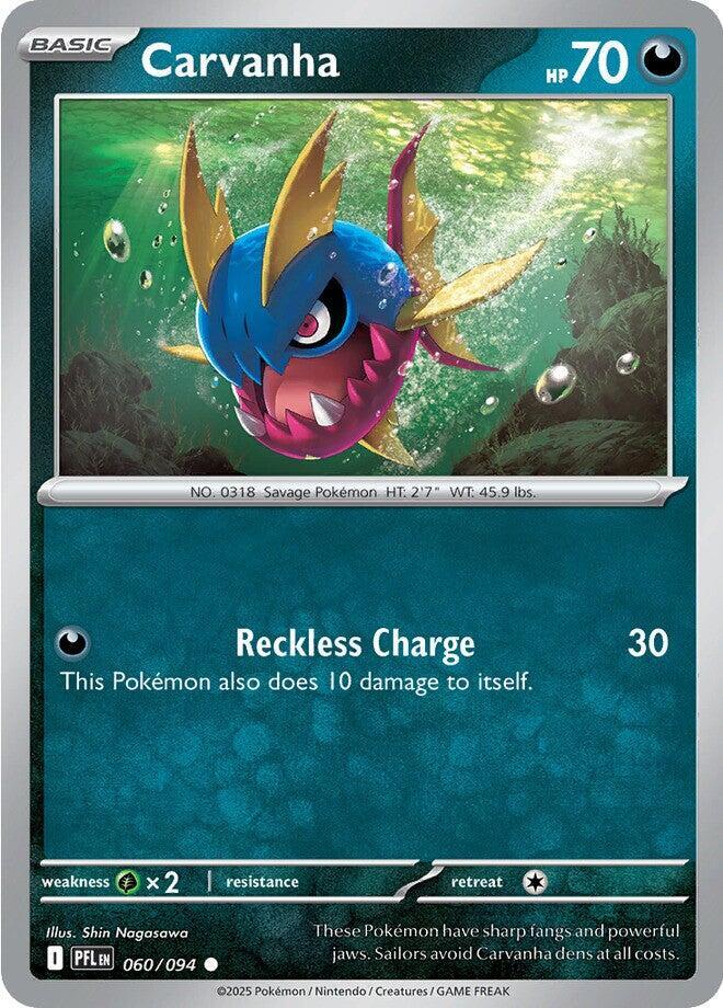 Pokemon Carvanha 060/094 Phantasmal Flames