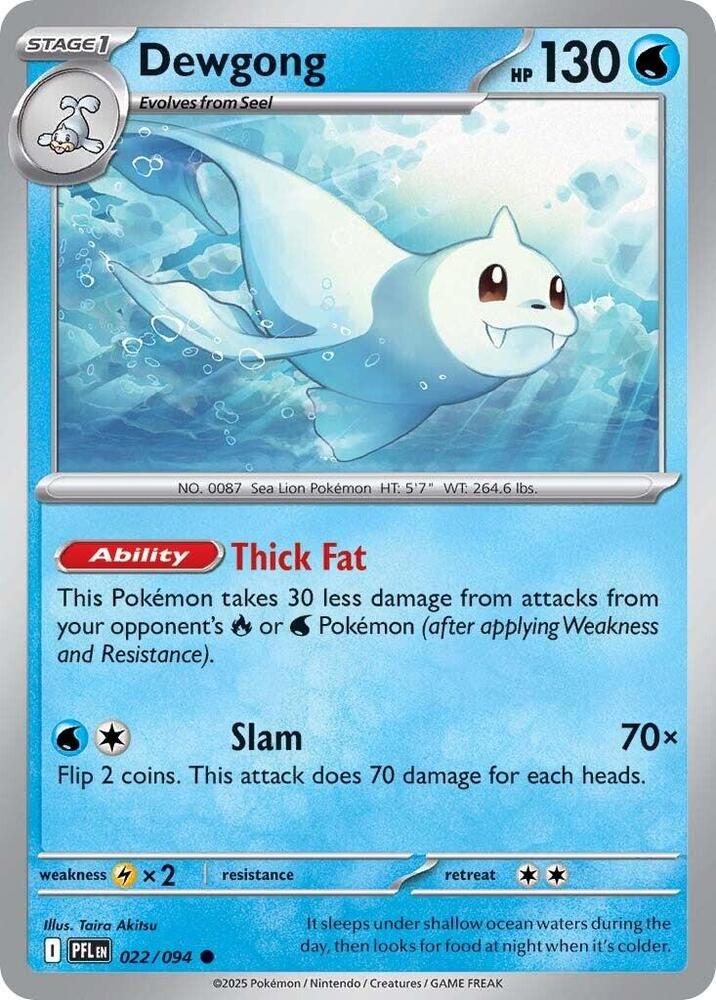 Pokemon Dewgong 022/094 Phantasmal Flames