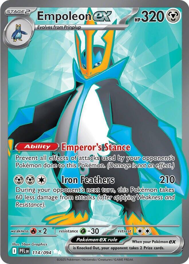 Pokemon Empoleon ex 114/094 Phantasmal Flames
