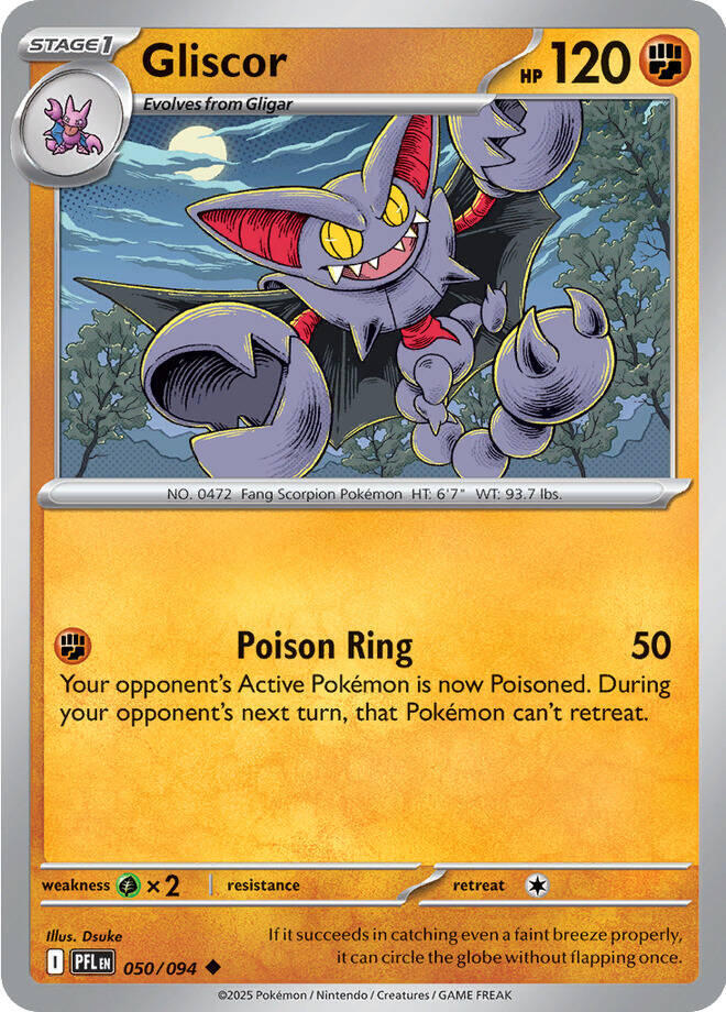 Pokemon Gliscor 050/094 Phantasmal Flames