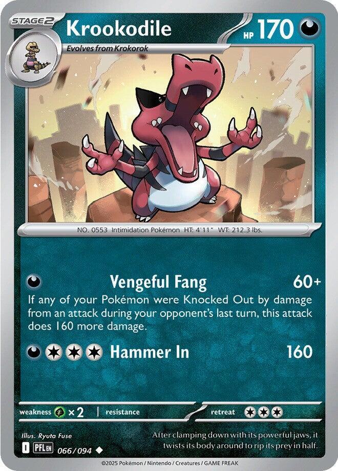 Pokemon Krookodile 066/094 Phantasmal Flames