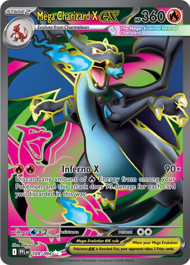 Pokemon Mega Charizard X ex 109/094 Phantasmal Flames