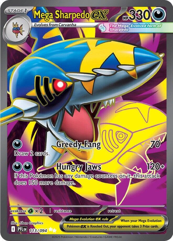 Pokemon Mega Sharpedo ex 113/094 Phantasmal Flames