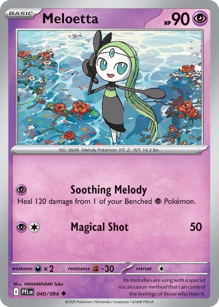 Pokemon Meloetta 040/094 Phantasmal Flames