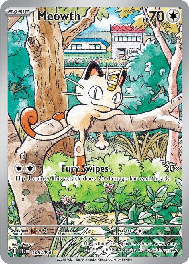 Pokemon Meowth 106/094 Phantasmal Flames