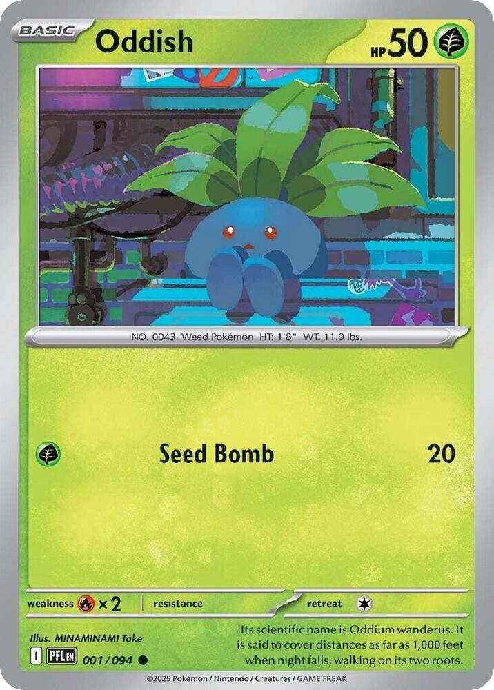 Pokemon Oddish 001/094 Phantasmal Flames