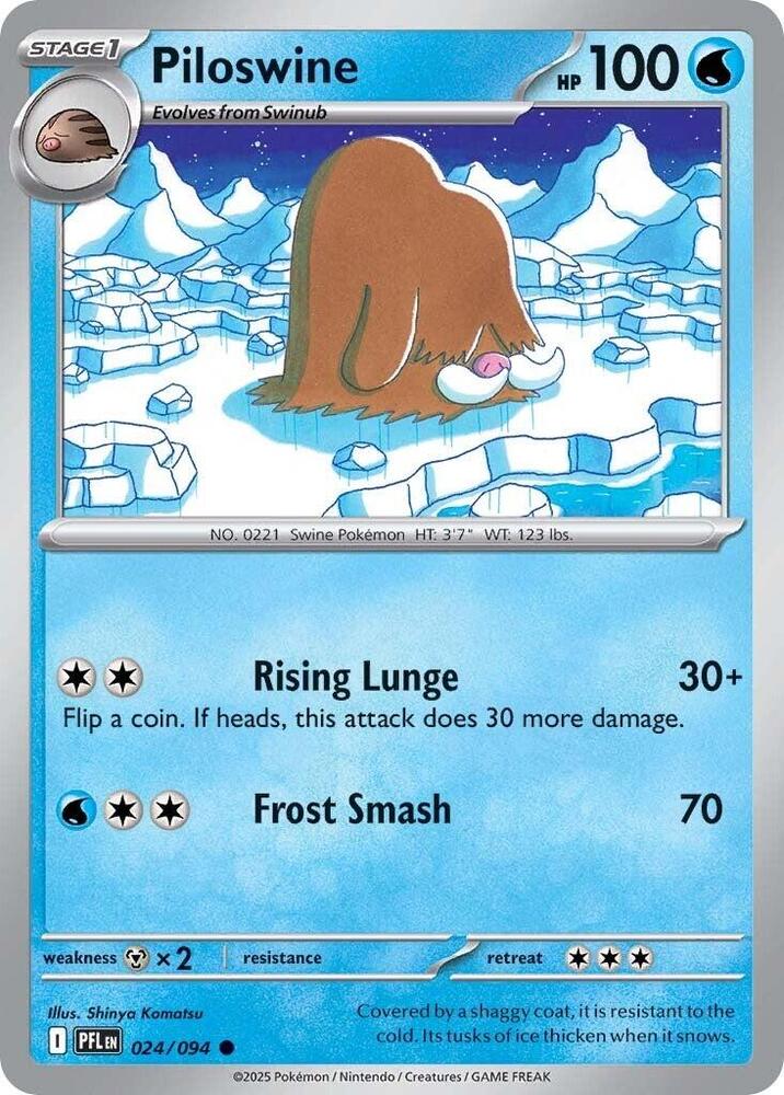 Pokemon Piloswine 024/094 Phantasmal Flames