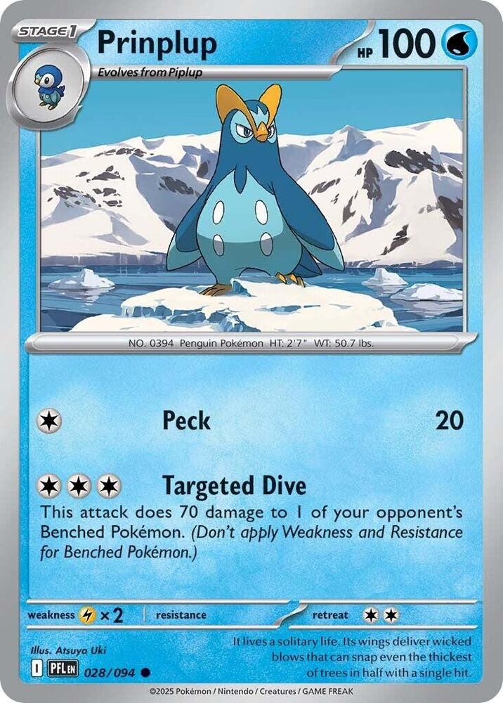 Pokemon Prinplup 028/094 Phantasmal Flames