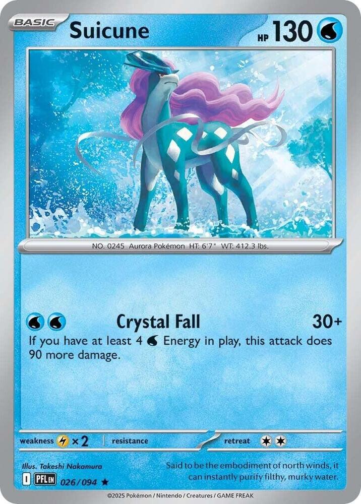 Pokemon Suicune 026/094 Phantasmal Flames