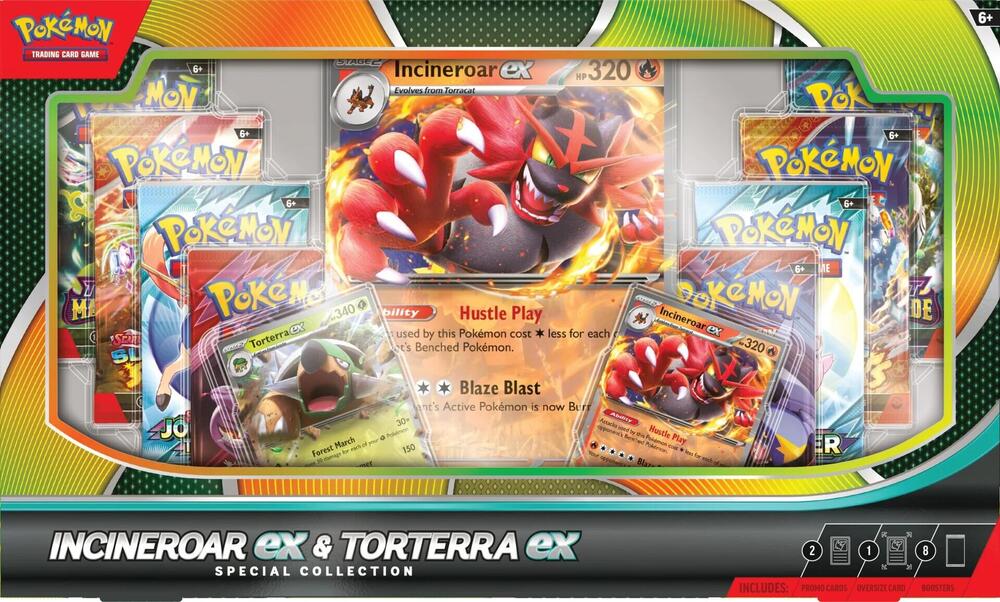 Pokemon Incineroar Ex & Torterra EX Special Collection