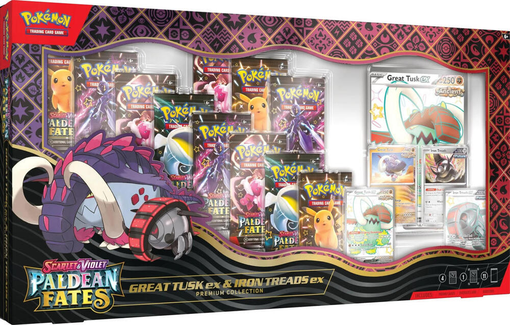 Pokemon Great Tusk ex & Iron Treads ex Premium Collection