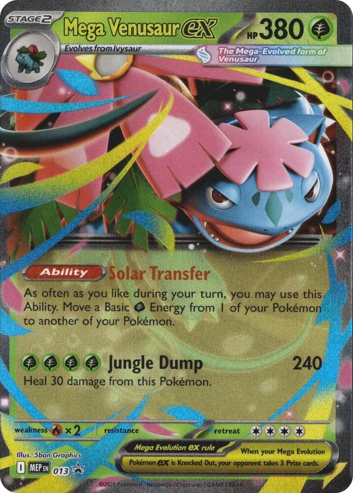 Pokemon Mega Venusaur ex MEP013 Mega Evolution Promos