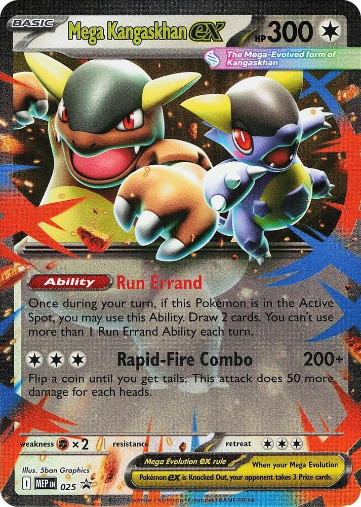 Pokemon Mega Kangaskhan ex MEP025 Mega Evolution Promos