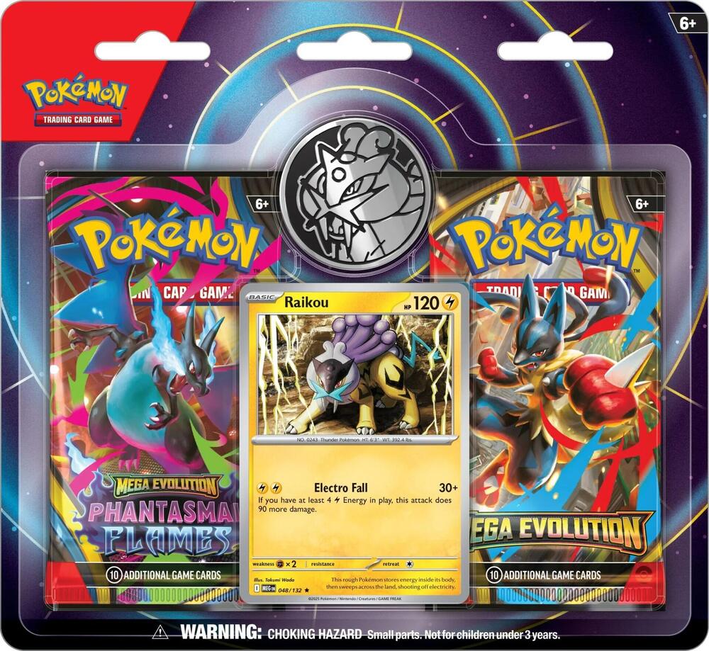 Pokemon Mega Evolution and Phantasmal Flames 2 Pack Blister