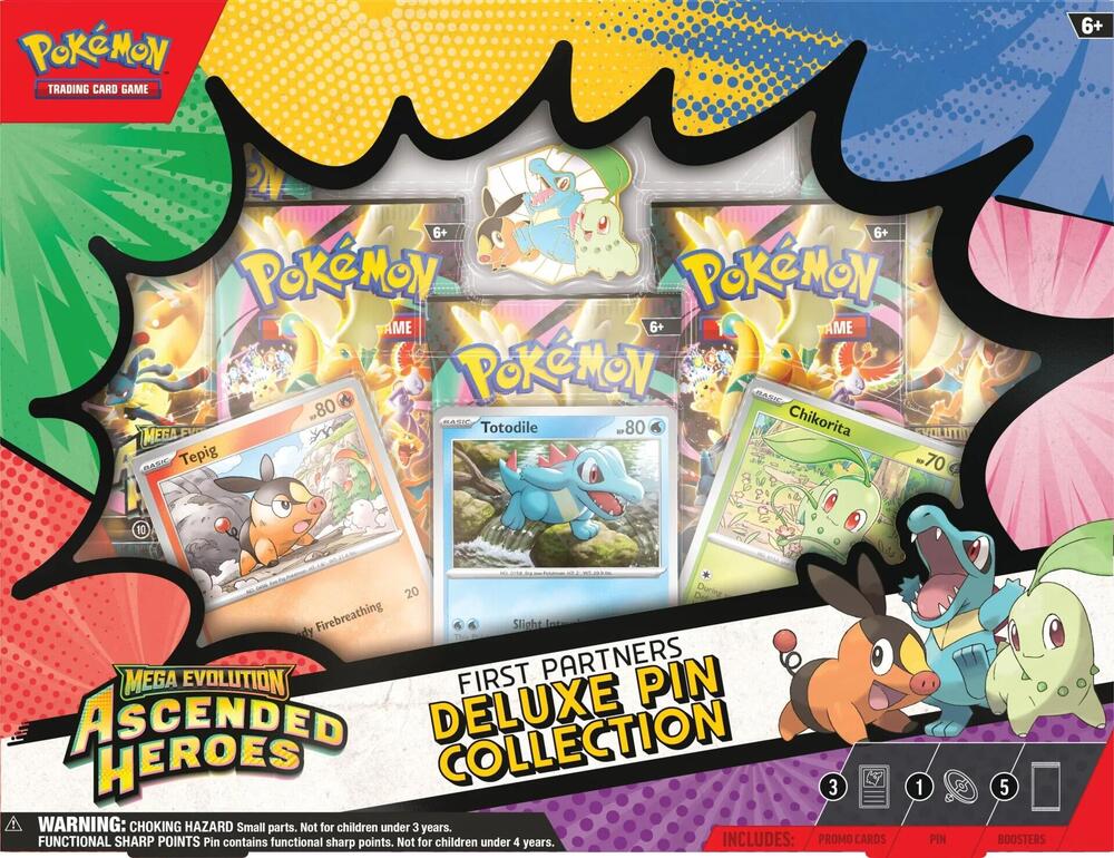 Pokemon Ascended Heroes First Partners Deluxe Pin Collectin