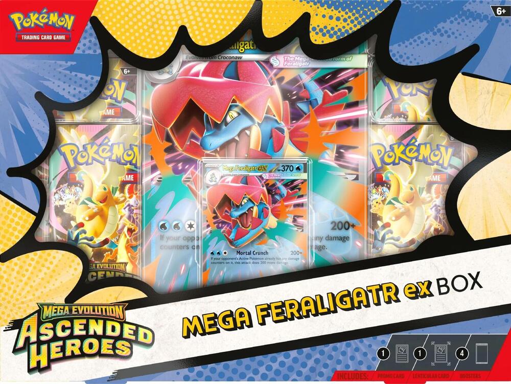 Pokemon Mega Feraligatr Ex Box