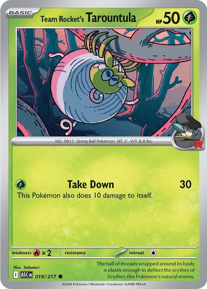 Pokemon Team Rocket’s Tarountula 18/217 Ascended Heroes