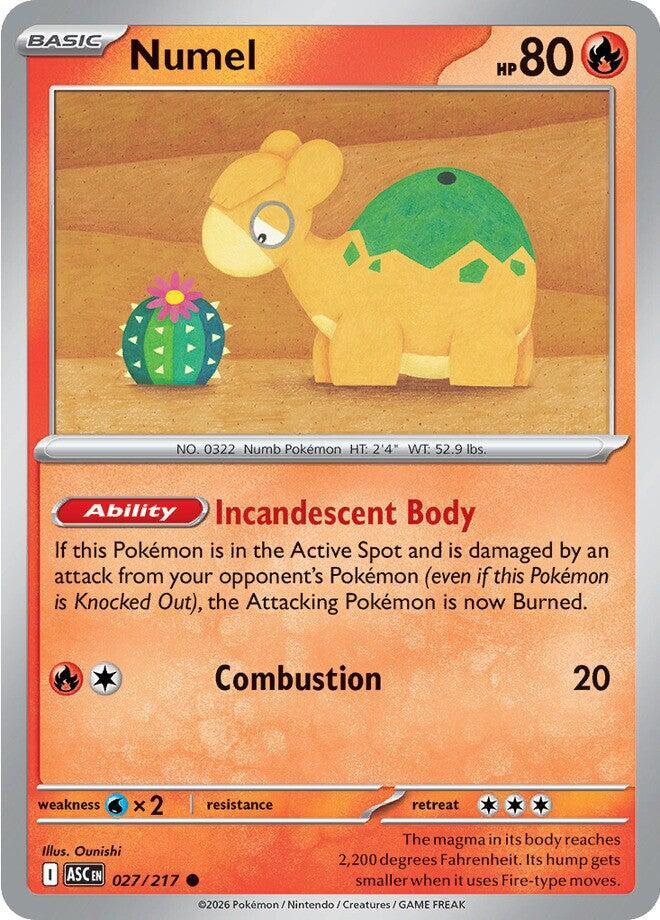Pokemon Numel 27/217 Ascended Heroes