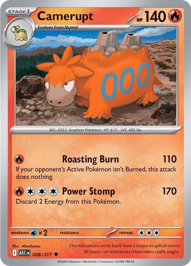 Pokemon Camerupt 28/217 Ascended Heroes