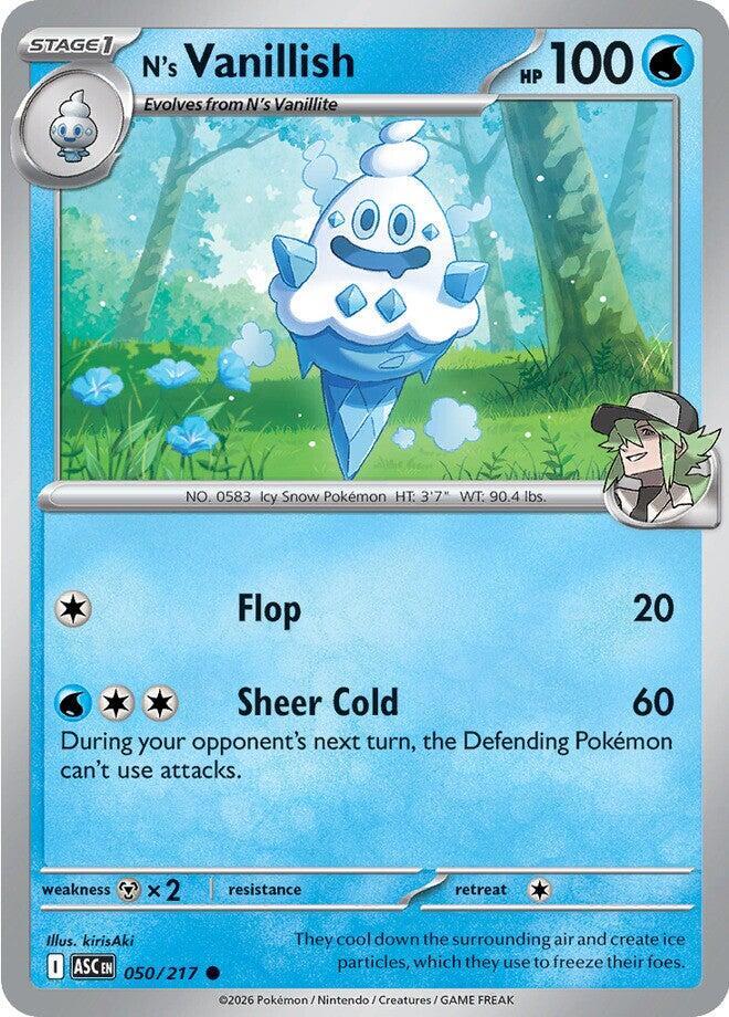Pokemon N’s Vanillish 50/217 Ascended Heroes