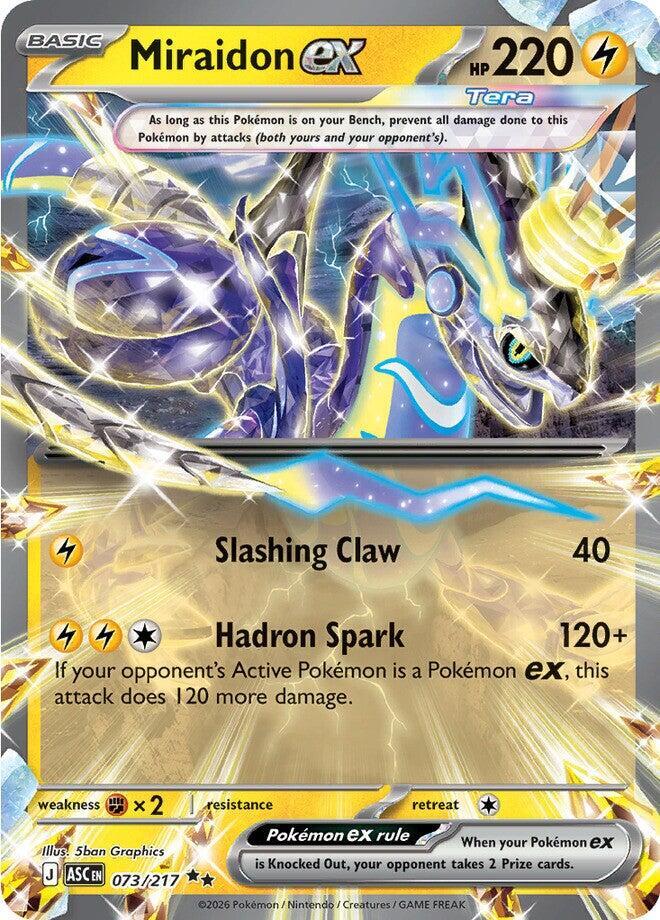 Pokemon Miraidon ex 73/217 Ascended Heroes