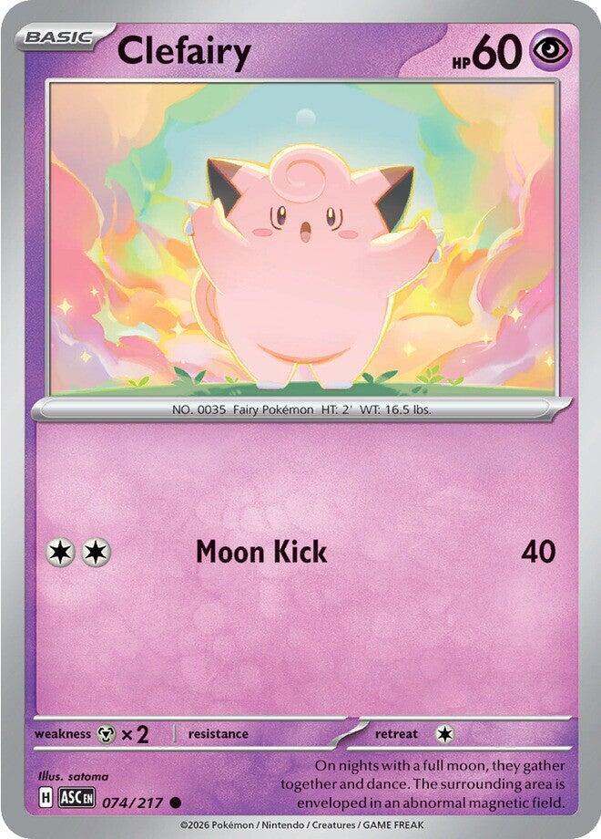 Pokemon Clefairy 74/217 Ascended Heroes